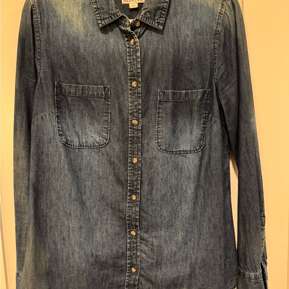 Merona Blue Denim Shirt